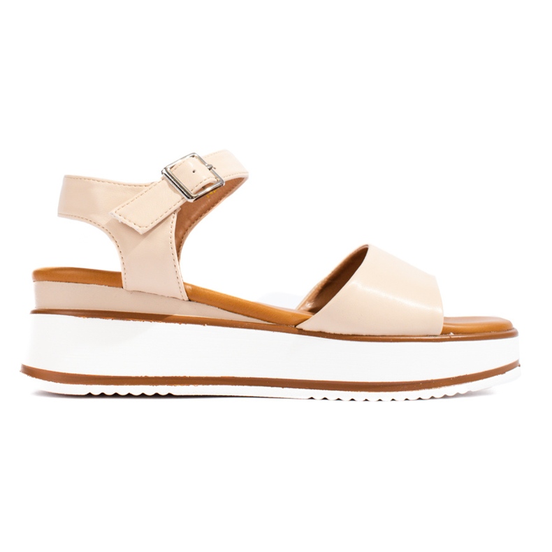 Vinceza women's beige platform sandals Vinceza women's beige platform sandals
