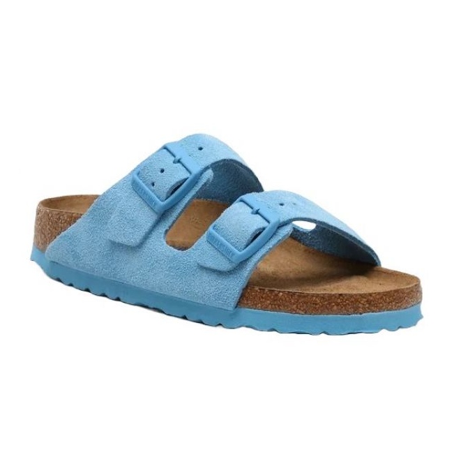 Birkenstock Arizona Sfb W 1024066 slippers blue Birkenstock Arizona Sfb W 1024066 slippers blue
