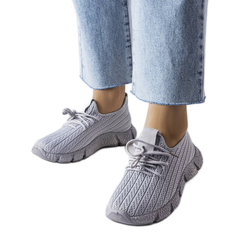 Inna Gray sports sneakers from Élodie grey Inna Gray sports sneakers from Élodie grey