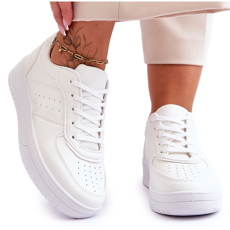 Classic Platform Sport Shoes White Feel It