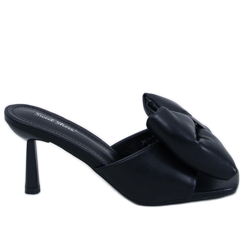 Ellie Black Bow Stiletto Heel Sandals Ellie Black Bow Stiletto Heel Sandals