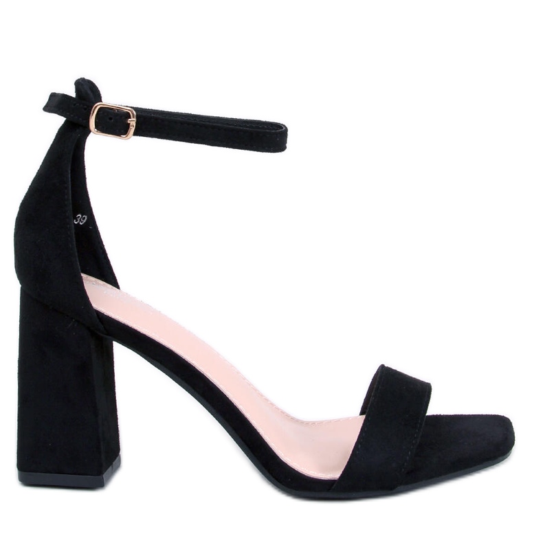 Aisha Black heeled sandals