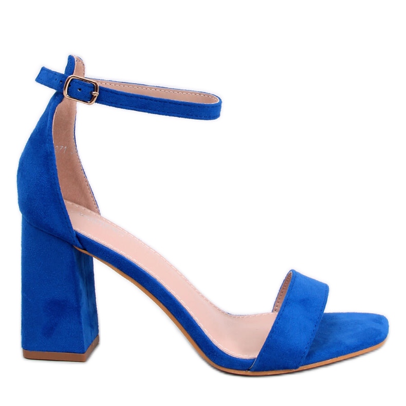 Aisha Navy heeled sandals blue Aisha Navy heeled sandals blue