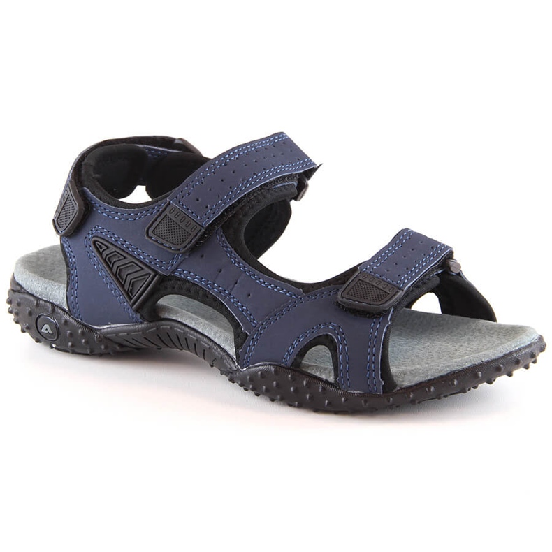 American Club navy blue velcro sports sandals