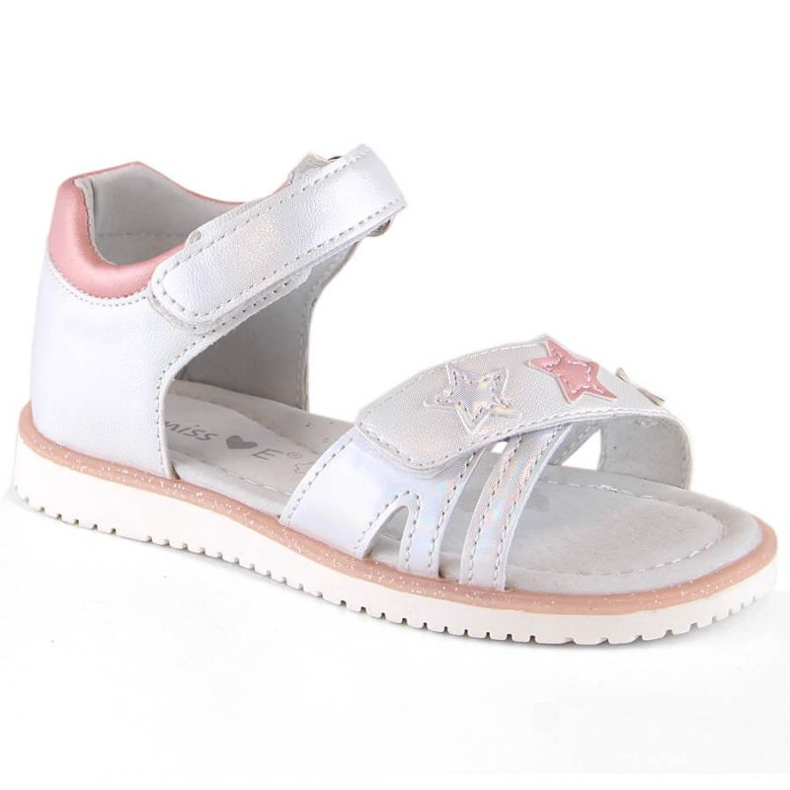 Velcro sandals Miss Jr EVE427B silver