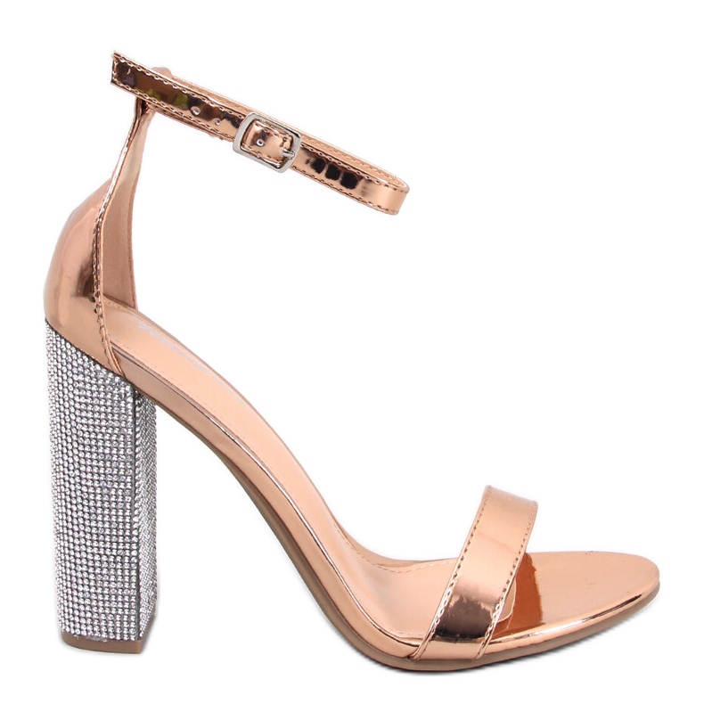 BM Yancey Champagne crystal heel sandals pink BM Yancey Champagne crystal heel sandals pink