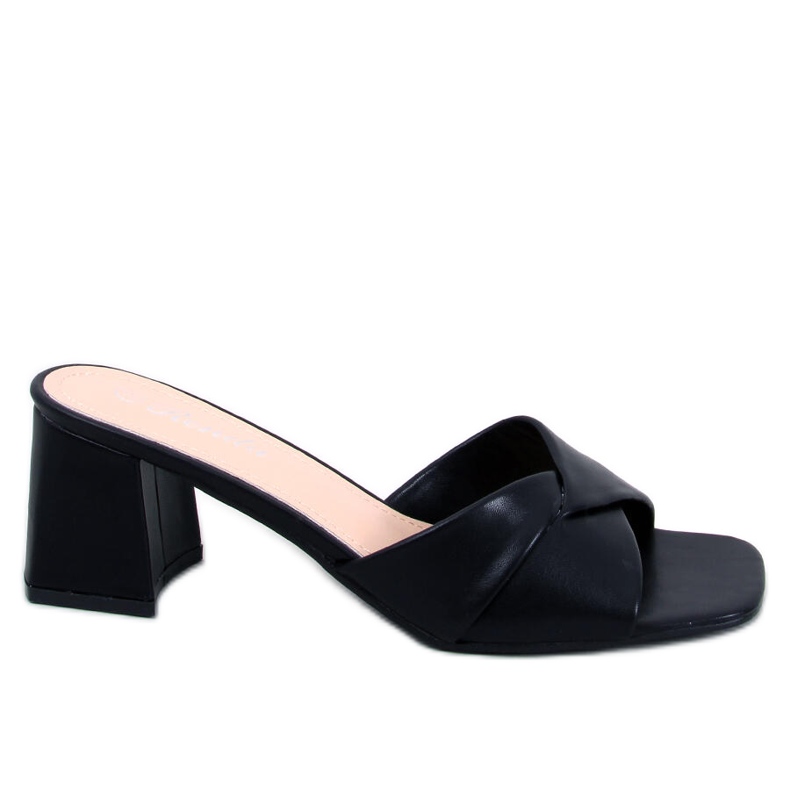 BM Poncia Black low heel sandals