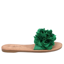 Corey Green Flower Slippers