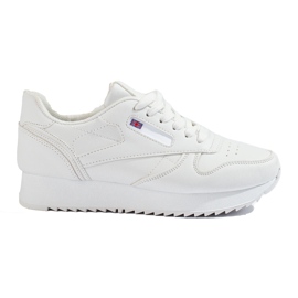 Shelovet women's white sports shoes