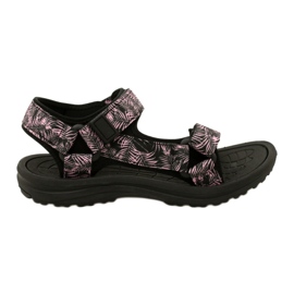 Black women's sports sandals with Velcro News 23SD11-5630 Black women's sports sandals with Velcro News 23SD11-5630