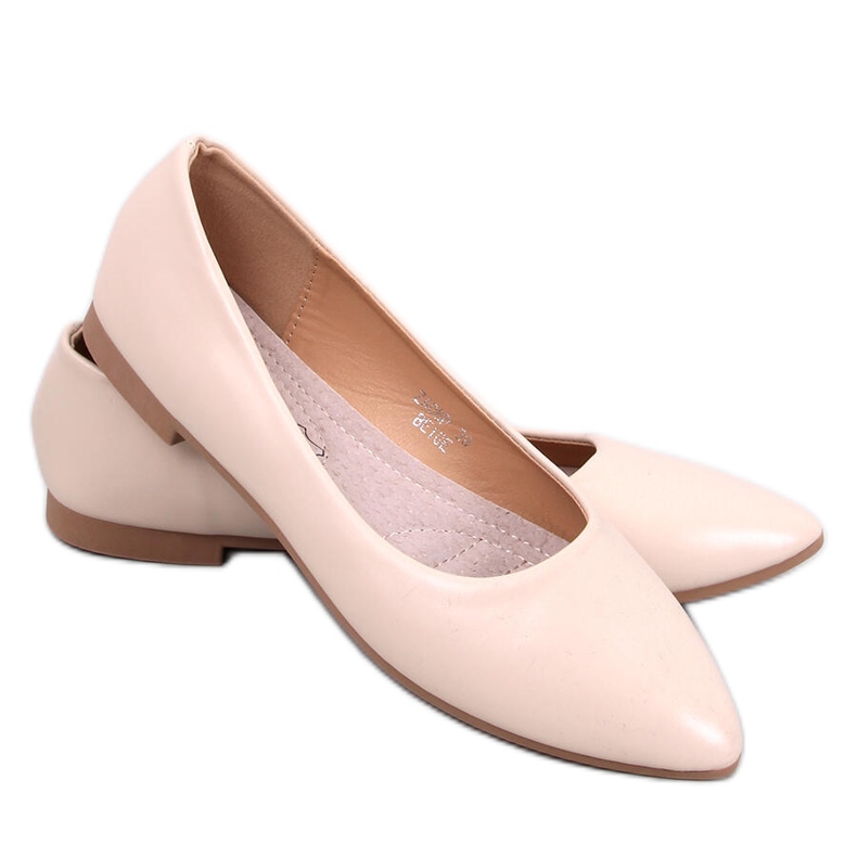BM Trento Beige leather insole ballerinas