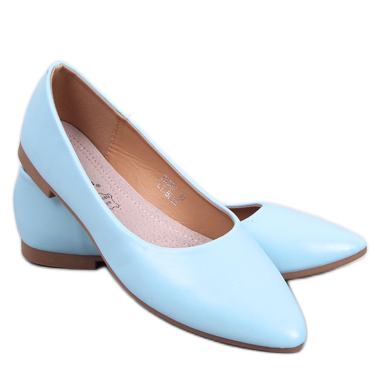 BM Trento Blue ballet flats with a leather footbed BM Trento Blue ballet flats with a leather footbed