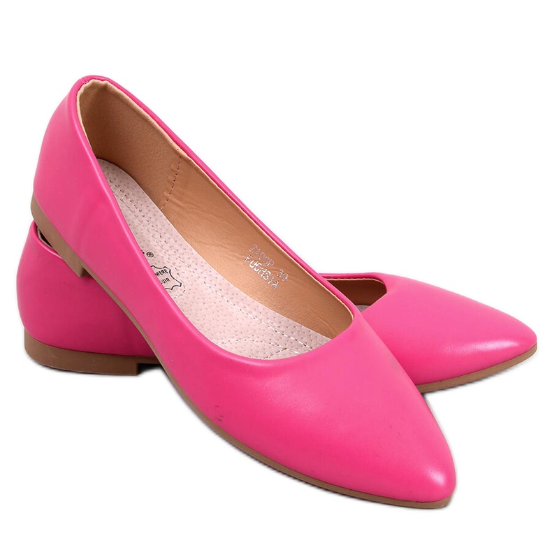 BM Trento Fuchsia leather insole ballerinas pink