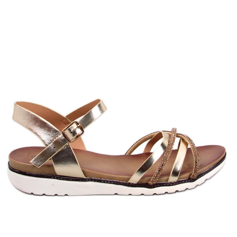 BM Marty Gold zirconia sandals golden