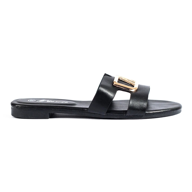 Elegant women's black Shelovet slippers