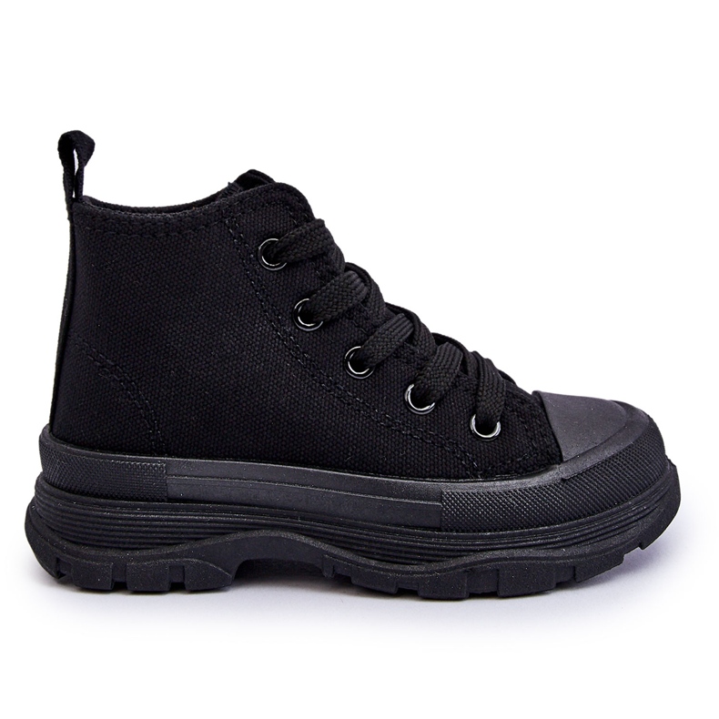 FR1 Children's High Sneakers Black Freeze