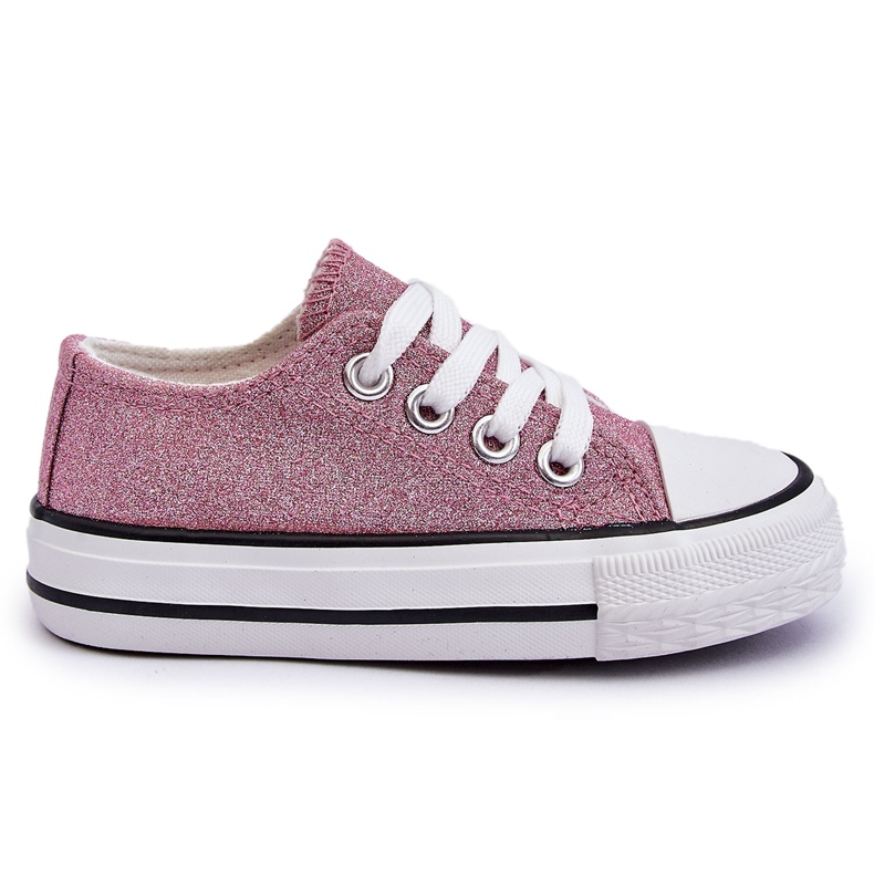 Children's Lace-up Sneakers Dirty Pink Wella