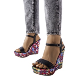 Black wedge sandals from Fairmont Black wedge sandals from Fairmont