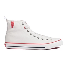 Big Star men's white high-top sneakers Big Star men's white high-top sneakers