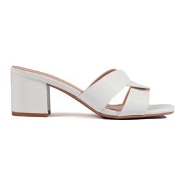 White women's flip-flops from Shelovet White women's flip-flops from Shelovet