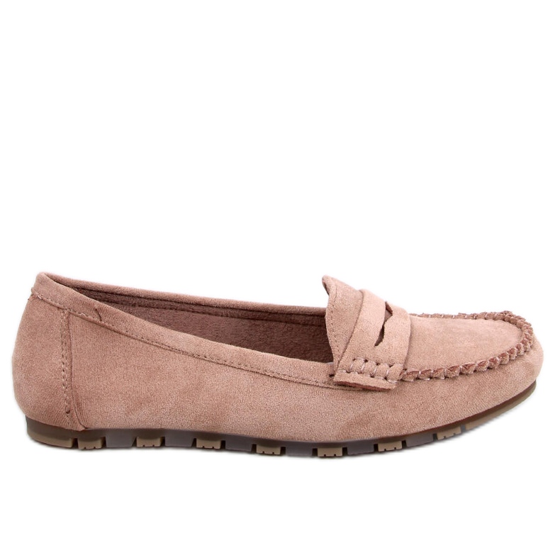 Anaya Khaki suede women's loafers beige