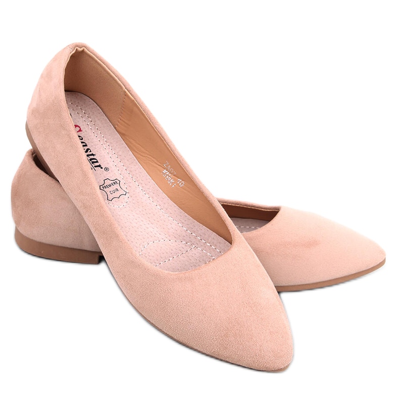 Seastar Keys Khaki leather insole ballerinas beige