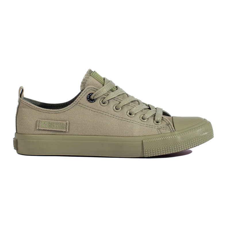 Women's green sneakers Big Star LL274028