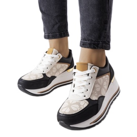 Black wedge sneakers from Pouliotte