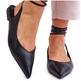 WS1 Women's Tied Point Ballerinas Black Turriso WS1 Women's Tied Point Ballerinas Black Turriso