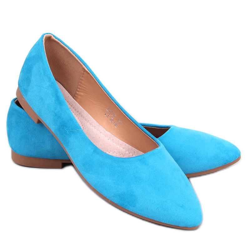 Seastar Keys LT.BLUE ballet flats with a leather insole