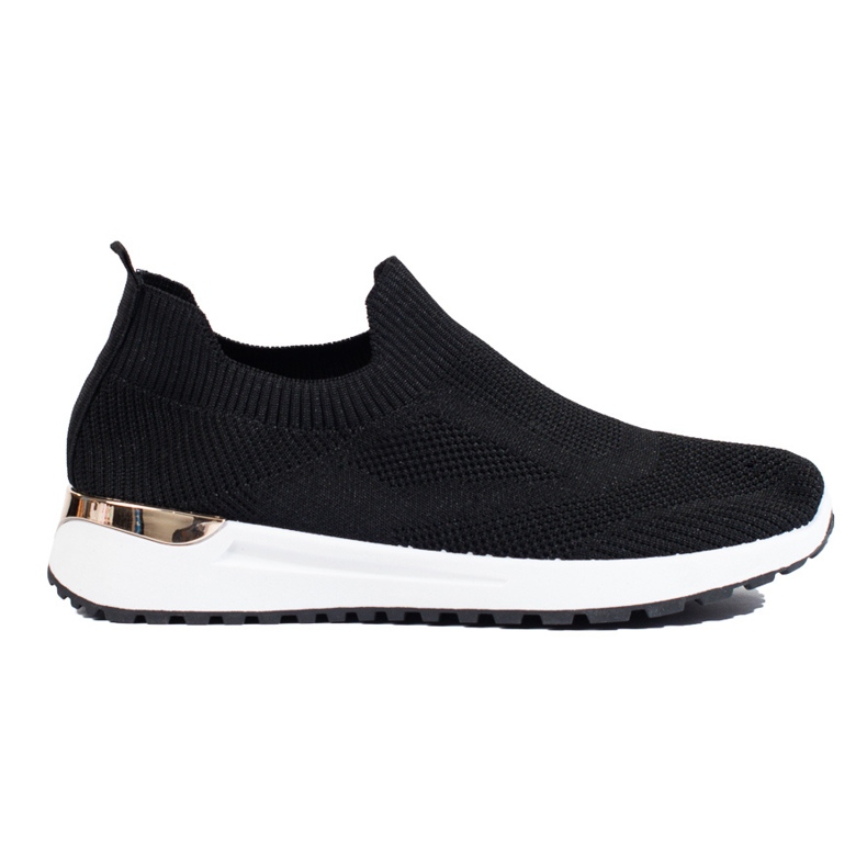 Shelovet black slip-on sneakers