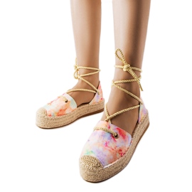 Yellow lace-up platform espadrilles from Duffet Yellow lace-up platform espadrilles from Duffet