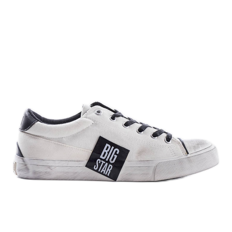 White sneakers with abrasions Big Star JJ174248