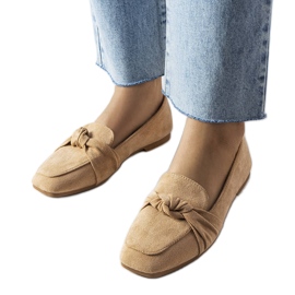 Beige moccasins from Samika