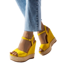 Yellow wedge espadrilles from Inala Yellow wedge espadrilles from Inala