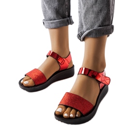 Red Blask wedge sandals Red Blask wedge sandals
