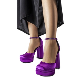 Inna Purple high heel pumps from Elida violet