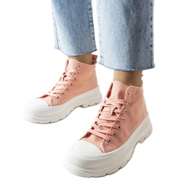 Inna Saverio pink high-top sneakers