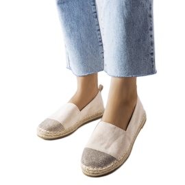 Beige espadrille loafers from Magali