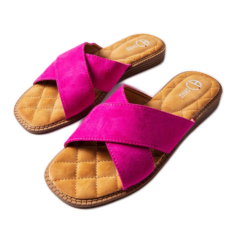 Tiana pink slippers