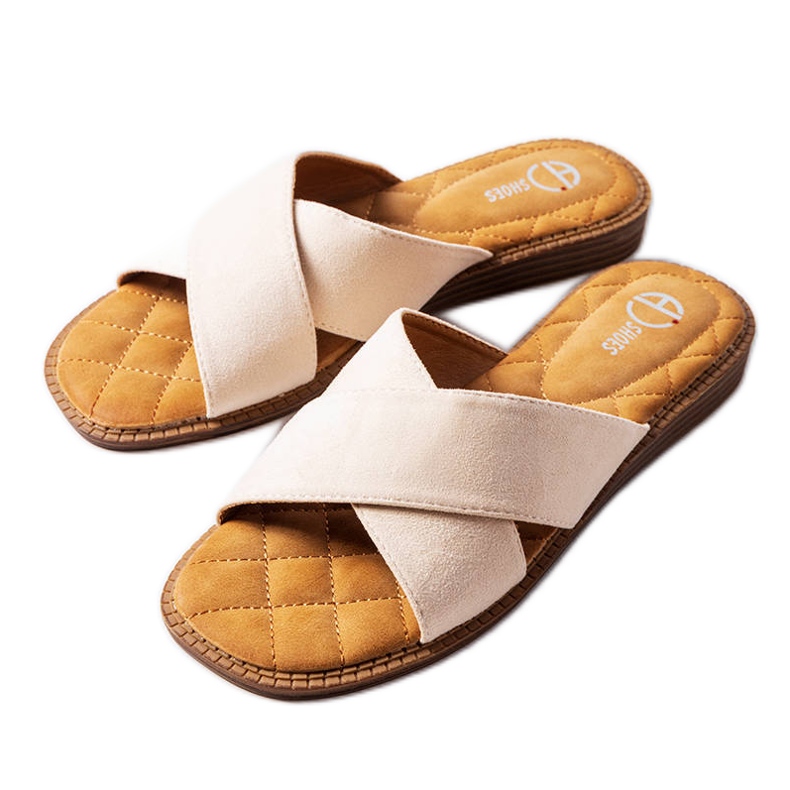 Inna Tiana beige slippers