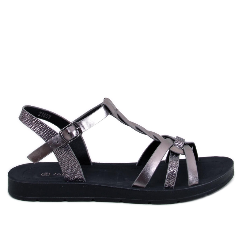 Aguilera Black women's sandals silver