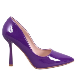 Women's Anika Purple lacquered high heels