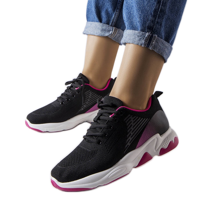 Inna Black and pink sports sneakers from Giana Inna Black and pink sports sneakers from Giana