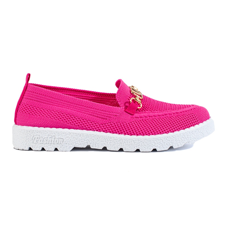 Women's textile moccasins Shelovet fuchsia pink