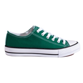 SHELOVET Women's green Vico low sneakers