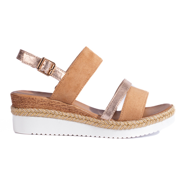 Women's brown Shelovet wedge sandals