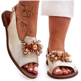 Flat Sandals Nicole 2805/064 Gold golden