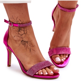 Women's High Heel Sandals With Fuchsia Perfecto pink