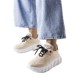 Beige sneakers from Aisys